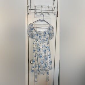 Blu Pepper Blue Floral Dress